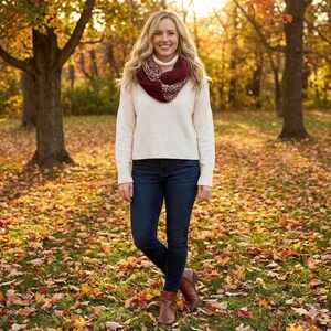 CYRUS Sweater Womens XL Cream Turtleneck Ribbed Knit Cozy Minimalist‎ Timeless